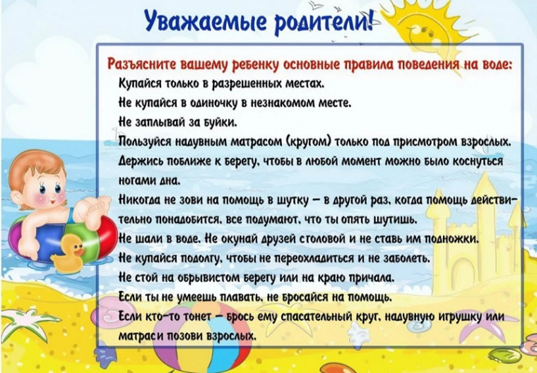 Поведение на воде.